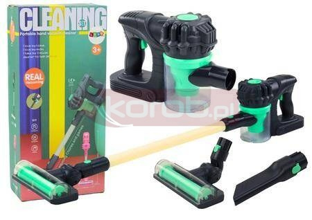 Odkurzacz pionowy światła dźwięki czarny