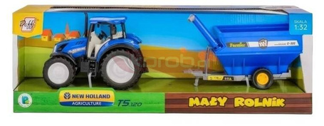 Traktor New Holland T5 z przyczepą 1:32