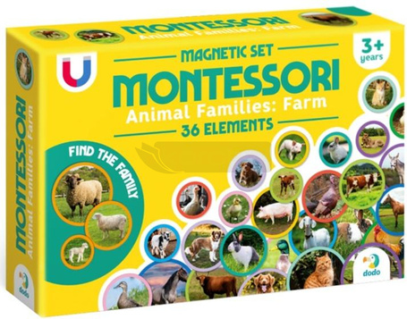 Zestaw magnetyczny Montessori Zwierzęta na farmie