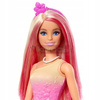 LALKA BARBIE KSIĘŻNICZKA z długimi różowo-blond włosami HRR08