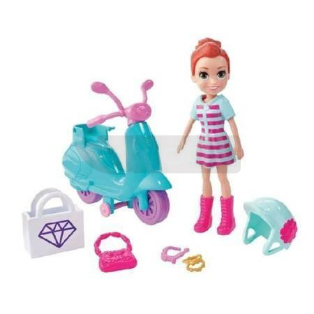 Lalka Polly Pocket ze skuterem GFP95