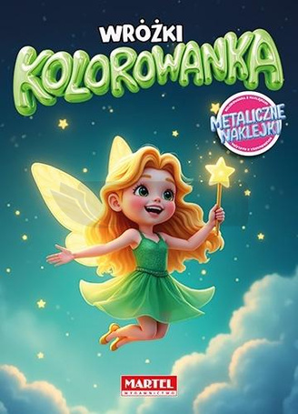 Kolorowanka. Wróżki z naklejkami metalicznymi
