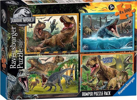 Puzzle 4x100 Jurassic World Bumper Pack