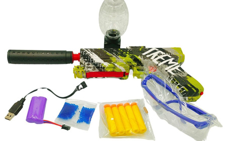 Pistolet na kulki żelowe i strzałki z ładowrką