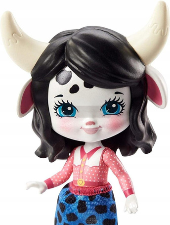 ENCHANTIMALS LALKA CAMBRIE COW + DOMEK ZWIERZĄTEK GTM48