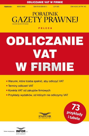 Odliczanie VAT w firmie. Podatki 4/2025