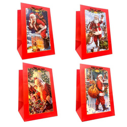 Torebka prezentowa L Boże Narodzenie szerokie dno