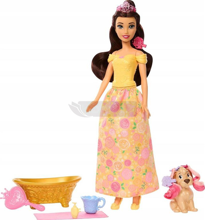 DISNEY LALKA KSIĘŻNICZKA BELLA Z PIESKIEM zestaw do zabawy dla dzieci +3 JFC42