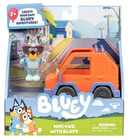 Samochód z figurką Bluey