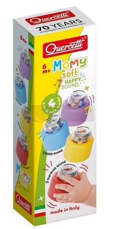 Klocki Momy Soft miękkie z grzechotką 4el