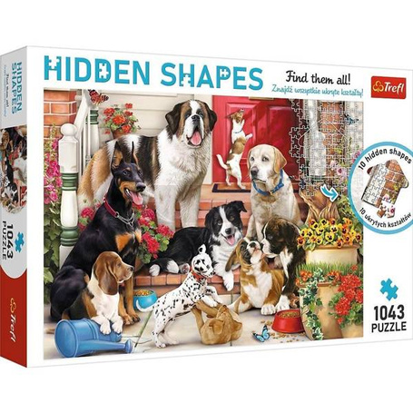 Puzzle 1043 Hidden Shapes Psia zabawa TREFL