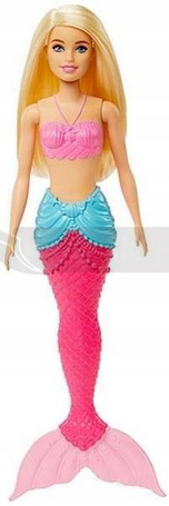 Lalka Barbie syrenka różowy ogon HGR05
