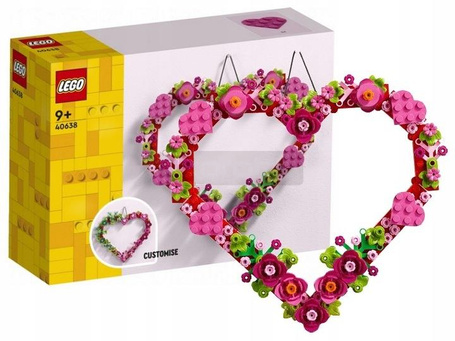 KLOCKI LEGO OKOLICZNOŚCIOWE 40638 ozdoba w kształcie serca