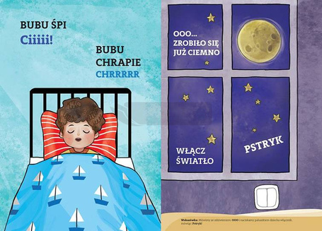 Bubu uczy się mówić. A kuku!