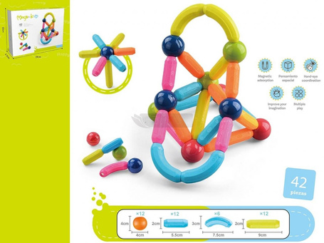 Klocki magnetyczne 42el