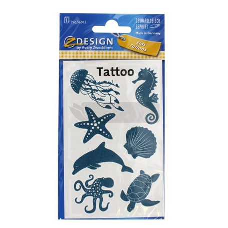 Tatuaże dla dzieci - Zwierzęta morskie