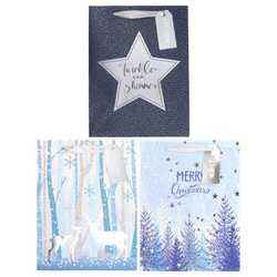 Torba prezentowa Święta 18x23x10cm mix STRIGO