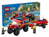 LEGO CITY 60412 TERENOWY WÓZ STRAŻACKI Z ŁODZIĄ RATUNKOWĄ zestaw klocków +5