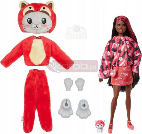BARBIE CUTIE REVEAL LALKA W PRZEBRANIU CZERWONEJ PANDY HRK23