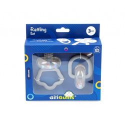 Zestaw grzechoczący szary