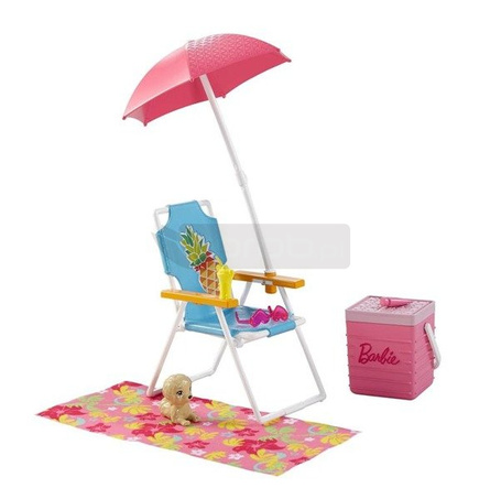 Barbie Akcesoria wypoczynkowe Leżak DVX49