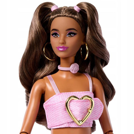 LALKA BARBIE DELUXE STYLE #12 w stroju w stylu Pink Denim JJN72