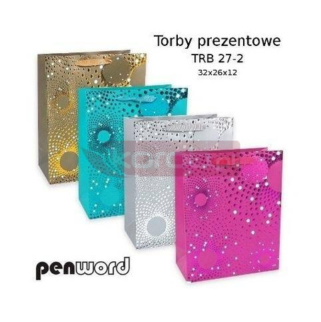 Torebka prezentowa 32x26x12cm MIX