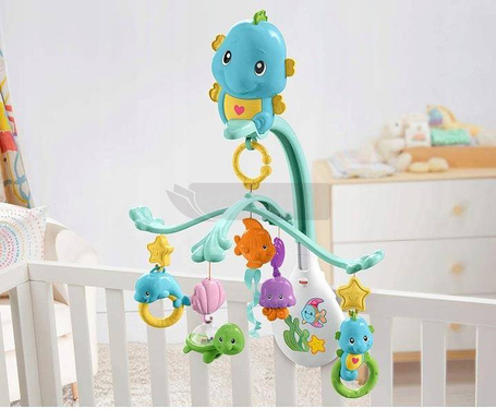 FISHER PRICE MUZYCZNA KARUZELA 3w1 KONIK MORSKI DFP12