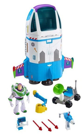 Toy Story 4 Statek kosmiczny Buzza Astrala Zestaw do zabawy + figurka i dodatkowy pojazd