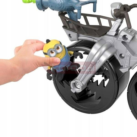 IMAGINEXT MIONIONKI WYSTRZAŁOWY MOTOCYKL GRU, zabawka dla dzieci +3 lata GMP38