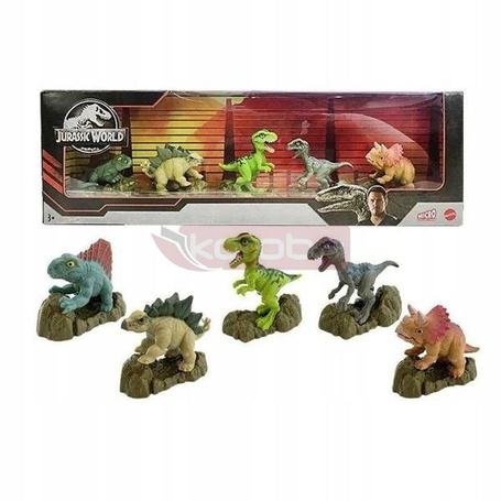 JURASSIC WORLD DINOZAUR zestaw 5 figurek GXW45