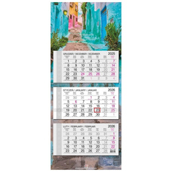 Kalendarz 2026 trójdzielny główka płaska Maroko