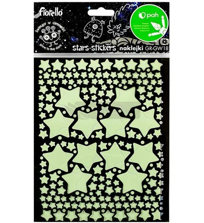 Naklejki fluorescencyjne Gwiazdki