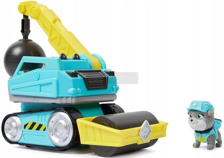 PSI PATROL RUBBLE I JEGO EKIPA WALEC Z KULĄ WYBURZENIOWĄ + figurka Motor 6069659