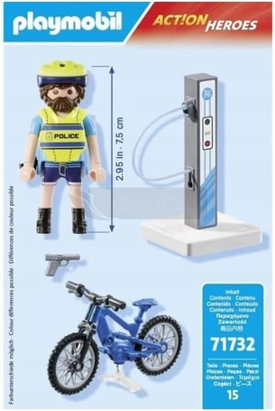 PLAYMOBIL ACT!ON HEROES 71732 ROWEROWY PATROL POLICYJNY zestaw dla dzieci