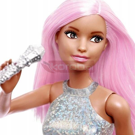 LALKA BARBIE GWIAZDA POPU piosenkarka z mikrofonem JCW42