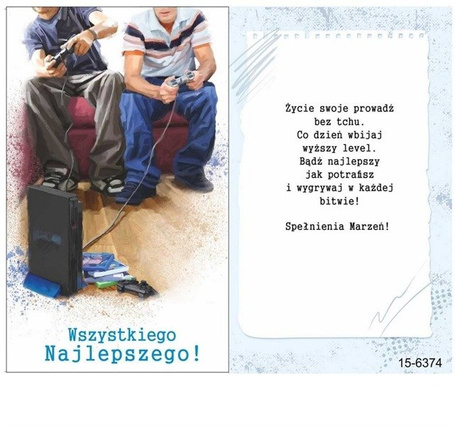 Karnet Życzenia + koperta ARGUS