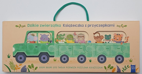 Książeczka z przyczepkami. Dzikie zwierzątka