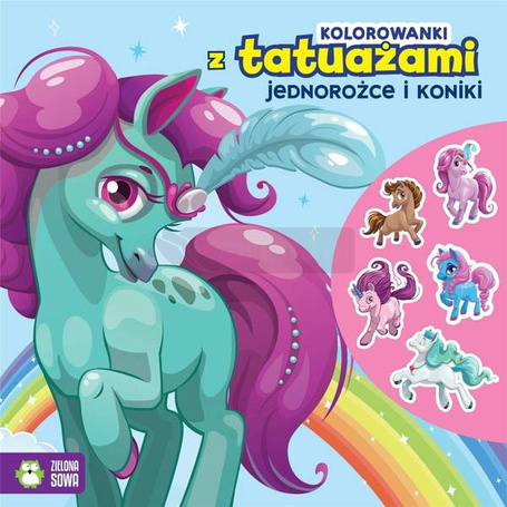 Kolorowanki z tatuażami. Jednorożce i koniki