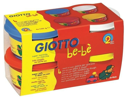 Ciastolina 4x100gr zestaw 1 Bebe GIOTTO