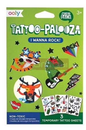 Tatuaże zmywalne mini Tattoo Palooza - Rock