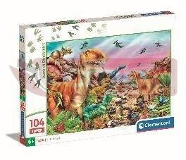 Puzzle 104 Super Kolor Land of Dinosaurus