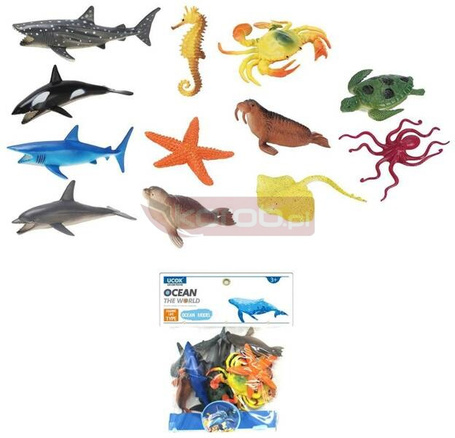 Zwierzęta morskie 12szt