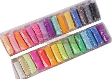 Zestaw lekkiej ciastoliny piankolina 30szt