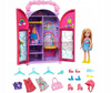 LALKA BARBIE CHELSEA SZAFA Z UBRANKAMI zestaw do zabawy z lalką + akcesoria HXN03