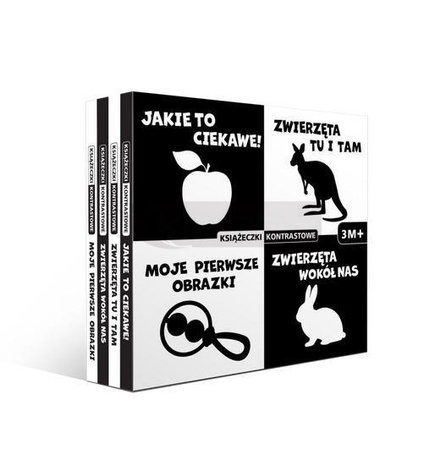 Kontrastowe książeczki BOX 3m+