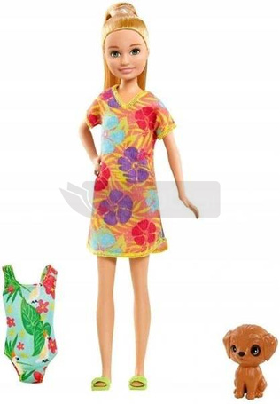 Lalka Barbie siostry na wakacjach GRT89