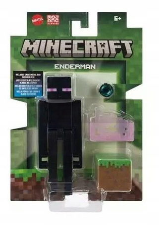 MINECRAFT FIGURKA ENDERMAN pikselowa figurka + akcesoria JCN37