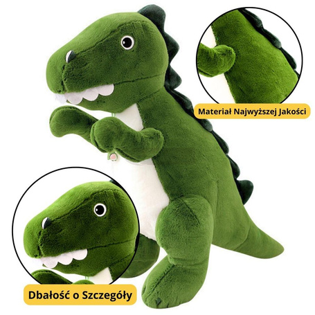 Maskotka przytulanka dinozaur zielony 27cm