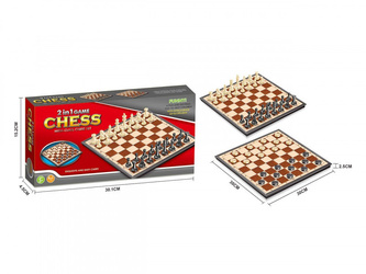 Gra Szachy 2w1 magnetyczne